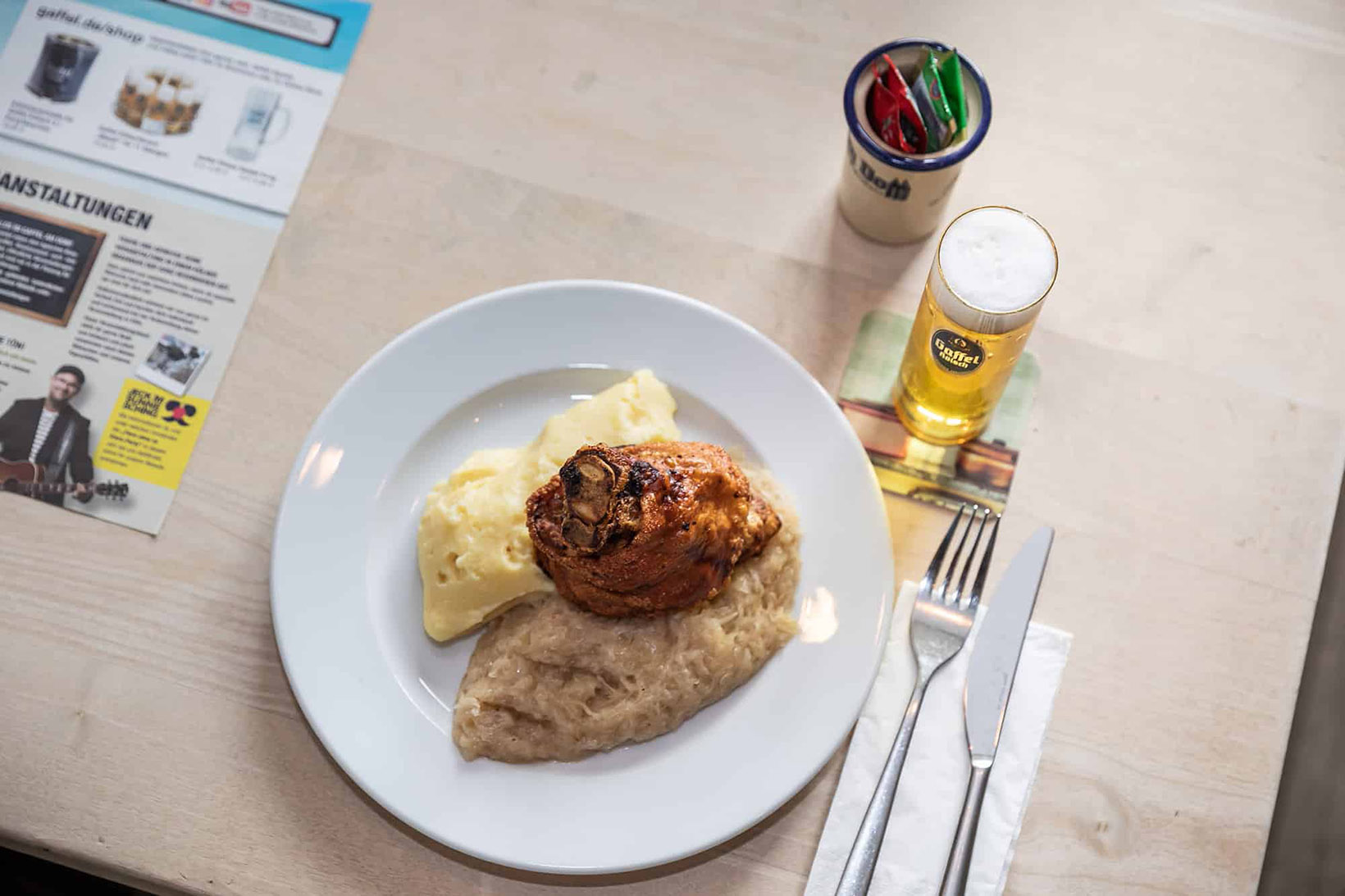 Our knuckle of pork gets a star